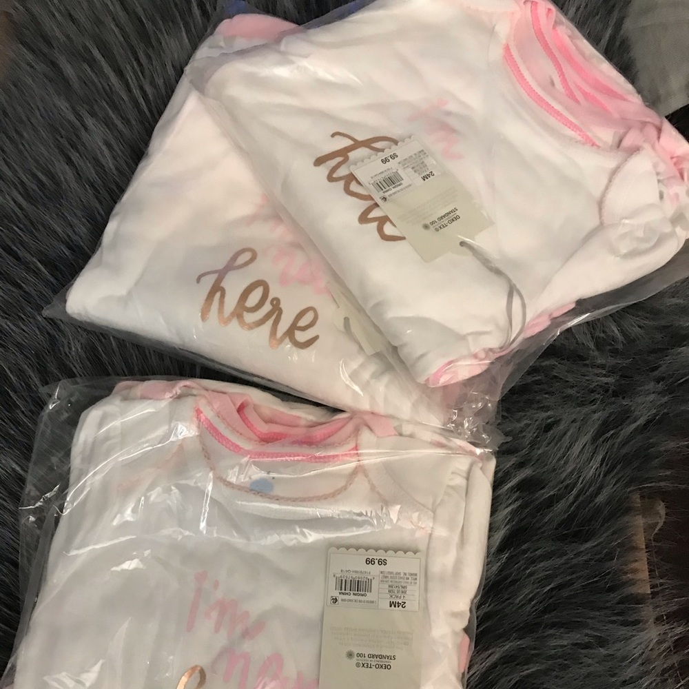 Set of baby girl shirts